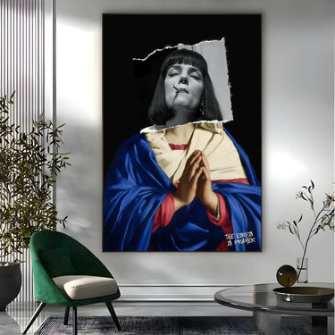 Quadro Stampa su Tela The Virgin In Prayer - CupidoDesign