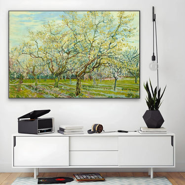 Quadro Stampa su Tela The White Orchard 1888, Vincent Van Gogh - CupidoDesign
