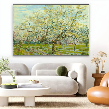 Quadro Stampa su Tela The White Orchard 1888, Vincent Van Gogh - CupidoDesign
