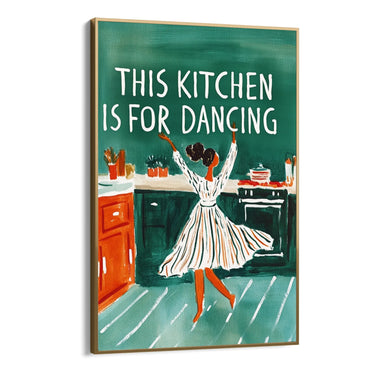 Quadro Stampa su Tela This kitchen is for dancing - CupidoDesign