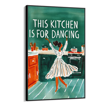 Quadro Stampa su Tela This kitchen is for dancing - CupidoDesign