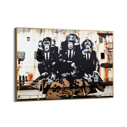 Tre forretningsaber, Banksy
