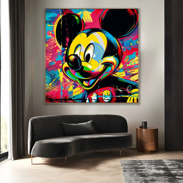 Quadro Stampa su Tela Topolino PopArt - CupidoDesign