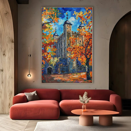 Quadro Stampa su Tela Torre di Londra Incantata - CupidoDesign