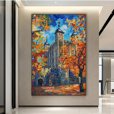 Quadro Stampa su Tela Torre di Londra Incantata - CupidoDesign