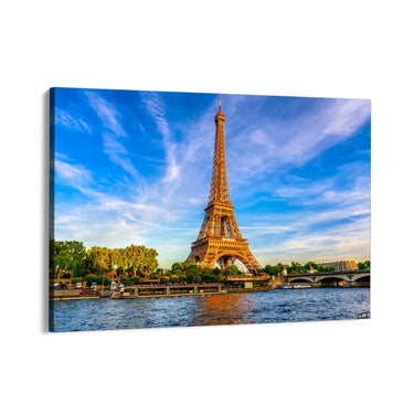 Quadro Stampa su Tela Torre Eiffel al Tramonto, Parigi - CupidoDesign