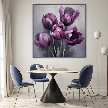 Quadro Stampa su Tela Tra i petali viola - CupidoDesign