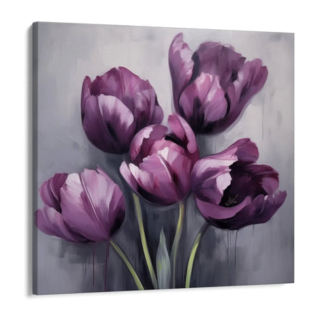 Quadro Stampa su Tela Tra i petali viola - CupidoDesign