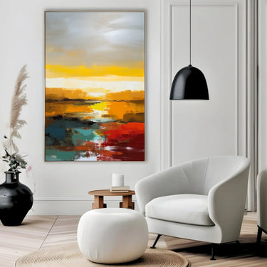 Quadro Stampa su Tela Tracce del Sole - CupidoDesign