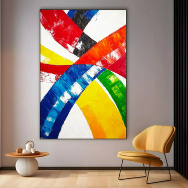 Quadro Stampa su Tela Tracce di Arcobaleno - CupidoDesign