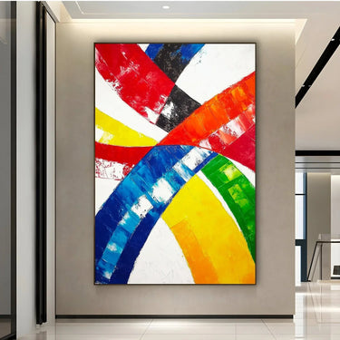 Quadro Stampa su Tela Tracce di Arcobaleno - CupidoDesign