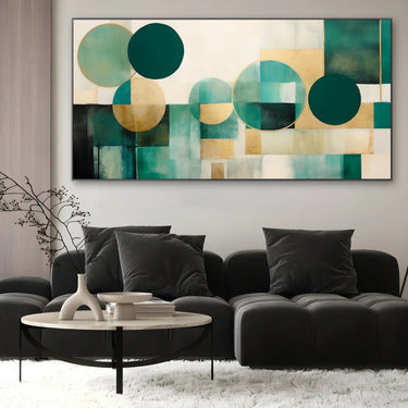 Quadro Stampa su Tela Tracce di verde - CupidoDesign