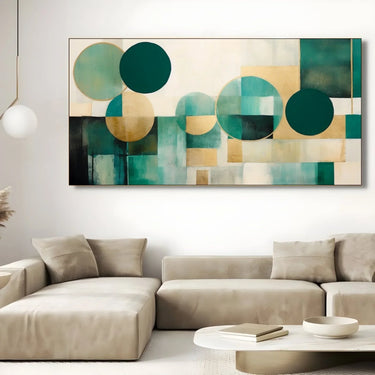 Quadro Stampa su Tela Tracce di verde - CupidoDesign