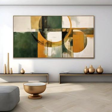 Quadro Stampa su Tela Trama smeraldo - CupidoDesign