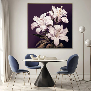 Quadro Stampa su Tela Trame di Bellezza Floreale - CupidoDesign