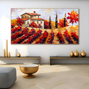 Quadro Stampa su Tela Trame di vino - CupidoDesign