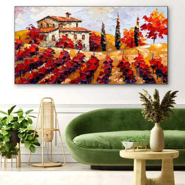 Quadro Stampa su Tela Trame di vino - CupidoDesign