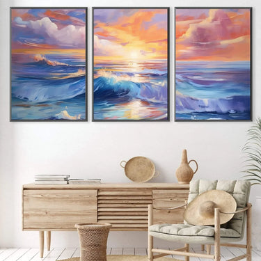 Quadro Stampa su Tela Tramonto al Mare - CupidoDesign