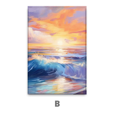 Quadro Stampa su Tela Tramonto al Mare - CupidoDesign