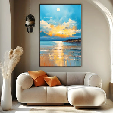 Quadro Stampa su Tela Tramonto Cristallino - CupidoDesign