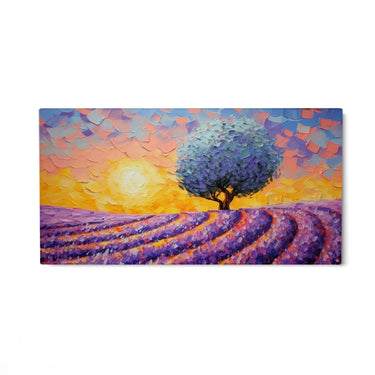 Quadro Stampa su Tela Tramonto floreale - CupidoDesign