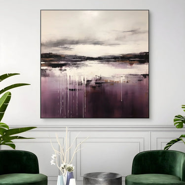Quadro Stampa su Tela Tramonto viola - CupidoDesign