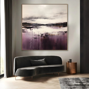 Quadro Stampa su Tela Tramonto viola - CupidoDesign