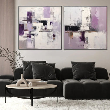 Quadro Stampa su Tela Trasparenze di Viola - CupidoDesign