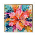 Quadro Stampa su Tela Trasparenze Floreali 70x70cm - CupidoDesign