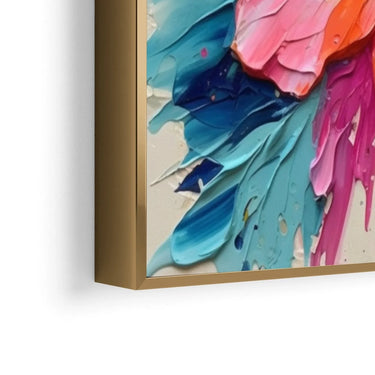 Quadro Stampa su Tela Trasparenze Floreali 70x70cm - CupidoDesign