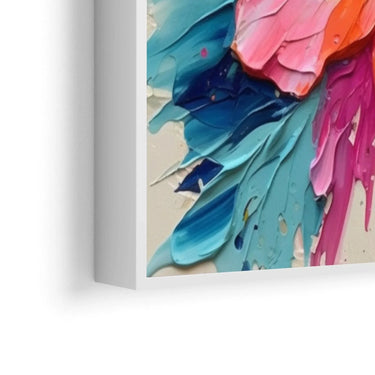 Quadro Stampa su Tela Trasparenze Floreali 70x70cm - CupidoDesign