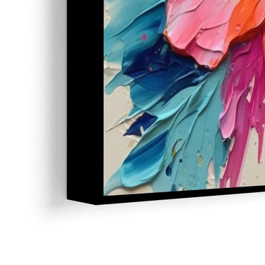 Quadro Stampa su Tela Trasparenze Floreali 70x70cm - CupidoDesign