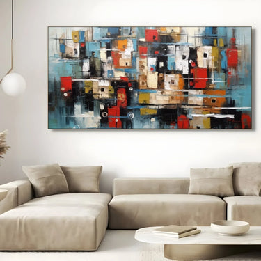 Quadro Stampa su Tela Tratti di colori - CupidoDesign