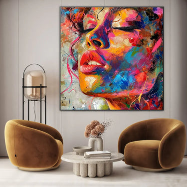 Quadro Stampa su Tela Tratti di vita - CupidoDesign