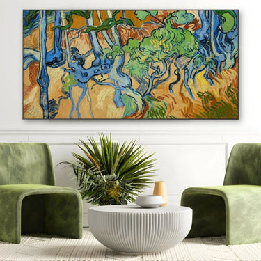Quadro Stampa su Tela Tree Roots, Vincent Van Gogh - CupidoDesign