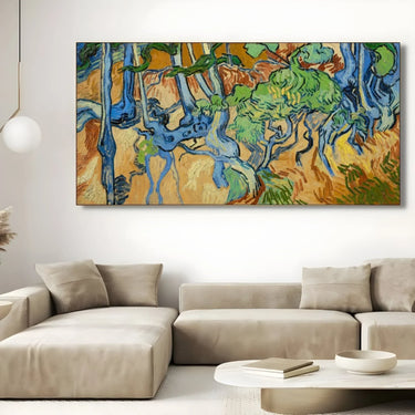 Quadro Stampa su Tela Tree Roots, Vincent Van Gogh - CupidoDesign