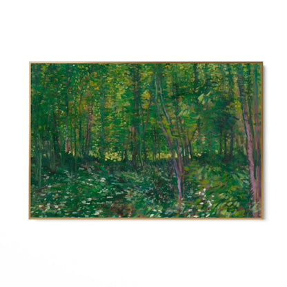 Bomen en kreupelhout, Vincent van Gogh