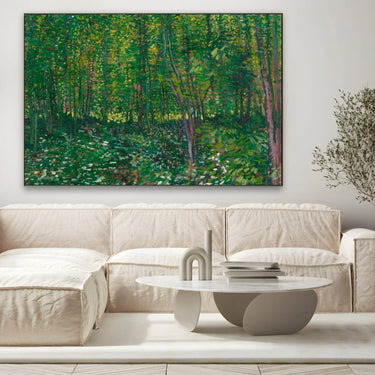 Quadro Stampa su Tela Trees and Undergrowth, Vincent Van Gogh - CupidoDesign