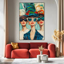 Quadro Stampa su Tela Tripla Essenza - CupidoDesign