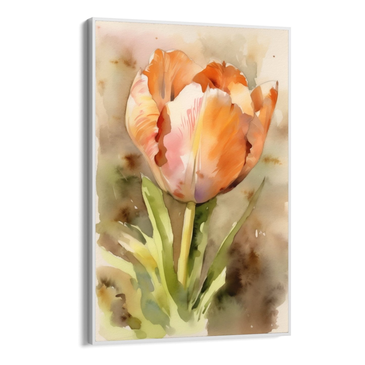 Akvarelový tulipán
