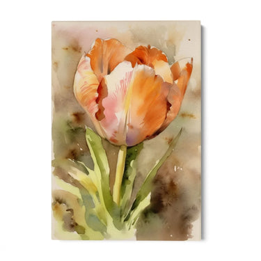 Quadro Stampa su Tela Tulipano Acquarello - CupidoDesign