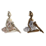 Twee Gouden Ballerina's 19 x 13,5 x 17,5 cm