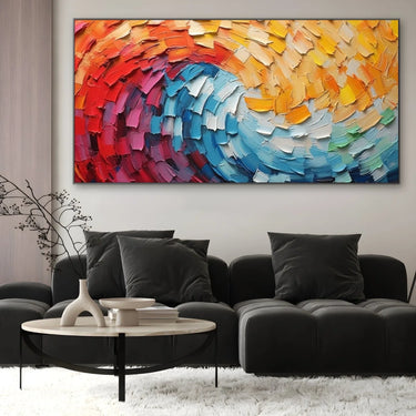 Quadro Stampa su Tela Universo di sfumature - CupidoDesign