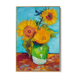 Vas med tre solrosor, Vincent Van Gogh