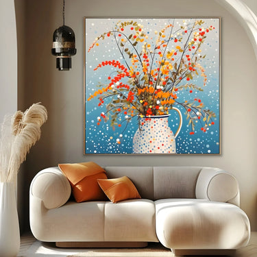 Quadro Stampa su Tela Vaso fiorito - CupidoDesign