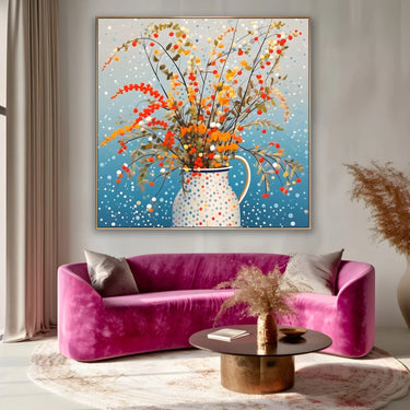 Quadro Stampa su Tela Vaso fiorito - CupidoDesign