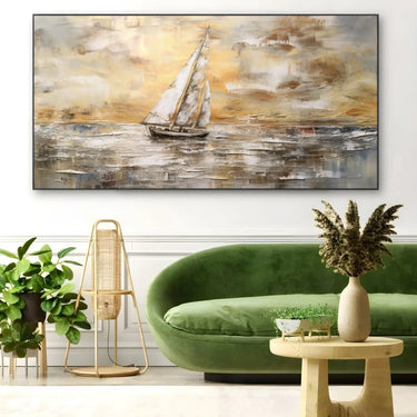 Quadro Stampa su Tela Vela Dorata - CupidoDesign