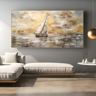 Quadro Stampa su Tela Vela Dorata - CupidoDesign