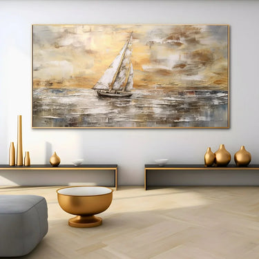 Quadro Stampa su Tela Vela Dorata - CupidoDesign