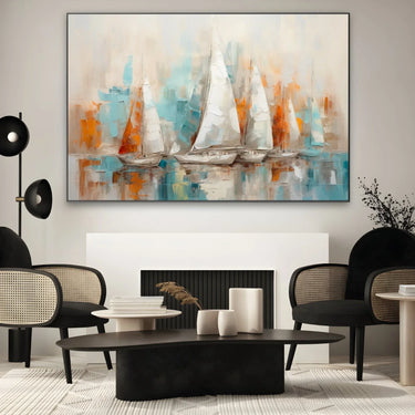Quadro Stampa su Tela Vele astratte - CupidoDesign